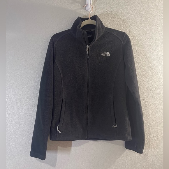 Northface Black Fleece Zip Up - Picture 1 of 3
